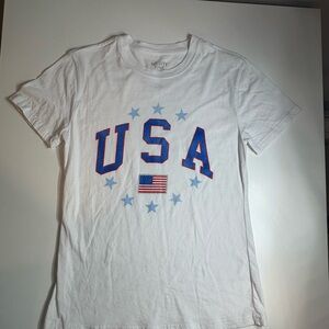 Mighty Fine Classic White Tee Sz M